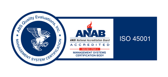 ABS Quality Evaluations — ISO 45001 Certified, ANAB Accredited